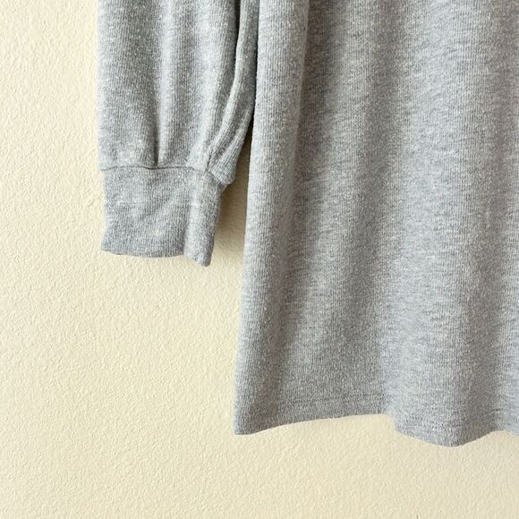 Reformation Gray Oversized Long Sleeves Shirt Dress - Picture 5 of 12